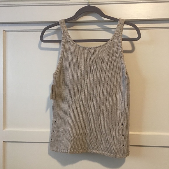 New Gap knitted stretch linen tank - Picture 6 of 9